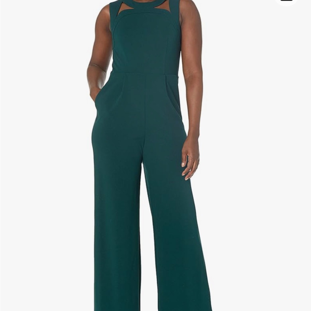 Calvin Klein Teal jumpsuit size 4, LIKE NEW